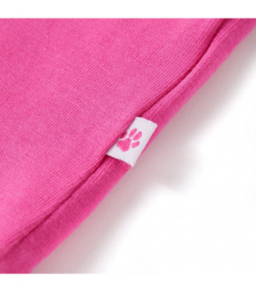 Kids' T-shirt with Cap Sleeves Dark Pink 104