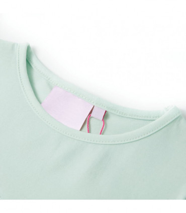 Kids' T-shirt with Cap Sleeves Light Mint 140