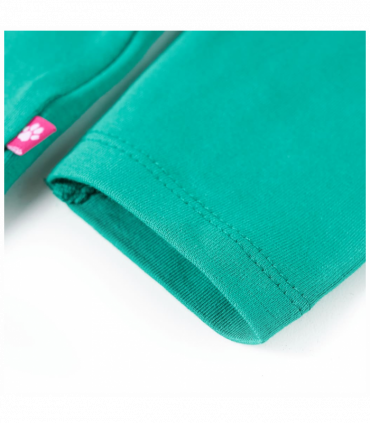 Kids' T-shirt with Long Sleeves Bright Green 128