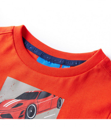 Kids' T-shirt with Long Sleeves Bright Orange 104
