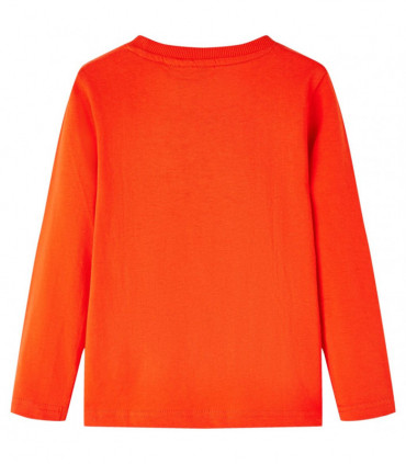 Kids' T-shirt with Long Sleeves Bright Orange 104