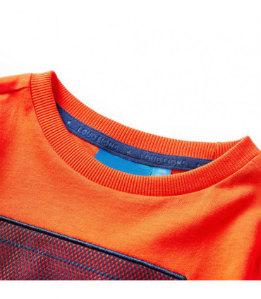 Kids' T-shirt with Long Sleeves Bright Orange 104