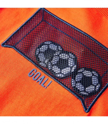 Kids' T-shirt with Long Sleeves Bright Orange 104