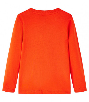 Kids' T-shirt with Long Sleeves Bright Orange 116
