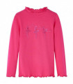 Kids' T-shirt with Long Sleeves Bright Pink 104