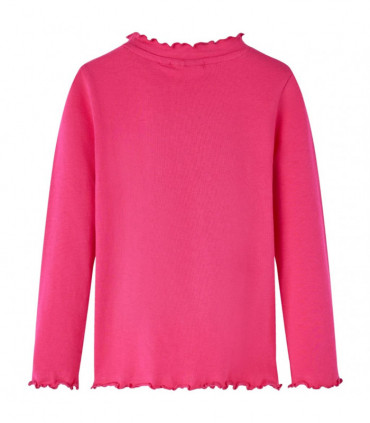 Kids' T-shirt with Long Sleeves Bright Pink 104