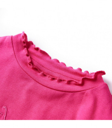 Kids' T-shirt with Long Sleeves Bright Pink 104
