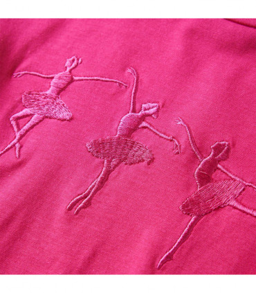 Kids' T-shirt with Long Sleeves Bright Pink 104