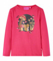Kids' T-shirt with Long Sleeves Bright Pink 104