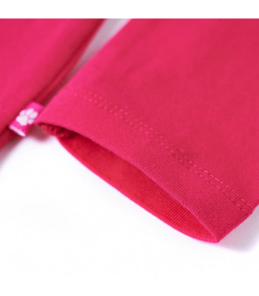 Kids' T-shirt with Long Sleeves Bright Pink 104