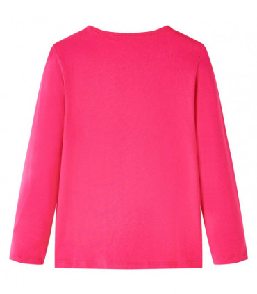 Kids' T-shirt with Long Sleeves Bright Pink 104