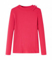 Kids' T-shirt with Long Sleeves Bright Pink 116