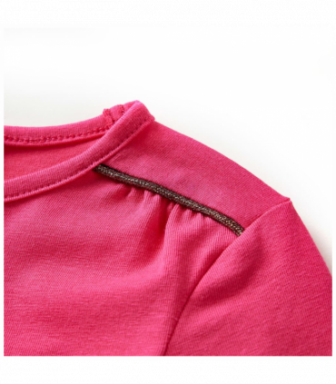 Kids' T-shirt with Long Sleeves Bright Pink 116