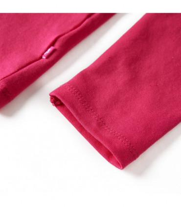 Kids' T-shirt with Long Sleeves Bright Pink 128