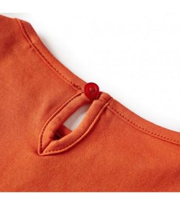 Kids' T-shirt with Long Sleeves Burnt Orange 104