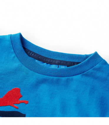 Kids' T-shirt with Long Sleeves Cobalt Blue 116