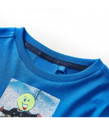 Kids' T-shirt with Long Sleeves Cobalt Blue 116