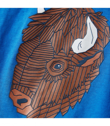 Kids' T-shirt with Long Sleeves Cobalt Blue 128