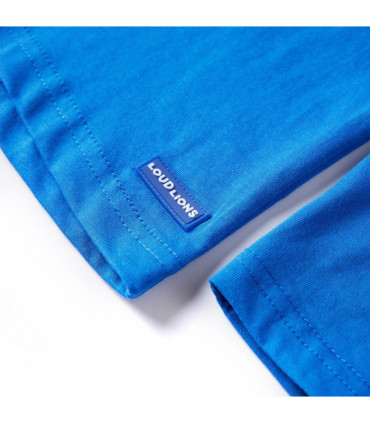 Kids' T-shirt with Long Sleeves Cobalt Blue 128