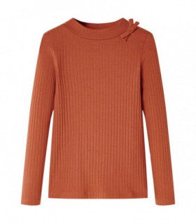 Kids' T-shirt with Long Sleeves Cognac 104