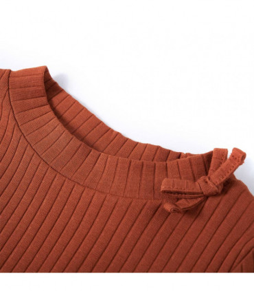 Kids' T-shirt with Long Sleeves Cognac 104
