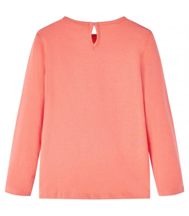 Kids' T-shirt with Long Sleeves Coral 104