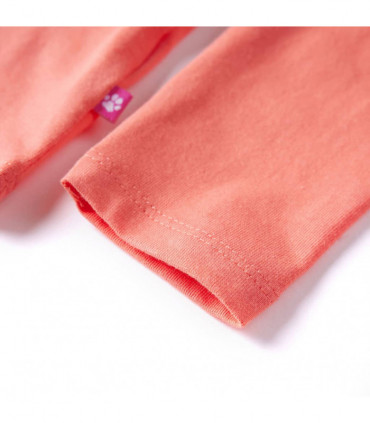 Kids' T-shirt with Long Sleeves Coral 104