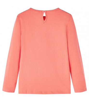Kids' T-shirt with Long Sleeves Coral 116