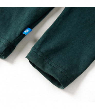 Kids' T-shirt with Long Sleeves Dark Green 104