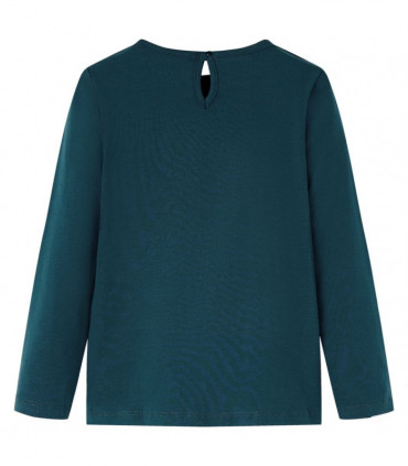 Kids' T-shirt with Long Sleeves Dark Green 104