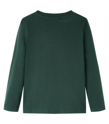 Kids' T-shirt with Long Sleeves Dark Green 104