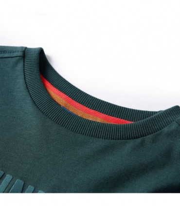 Kids' T-shirt with Long Sleeves Dark Green 116