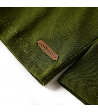 Kids' T-shirt with Long Sleeves Dark Khaki 116