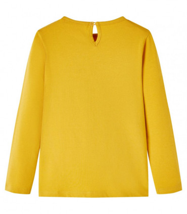 Kids' T-shirt with Long Sleeves Dark Ochre 104
