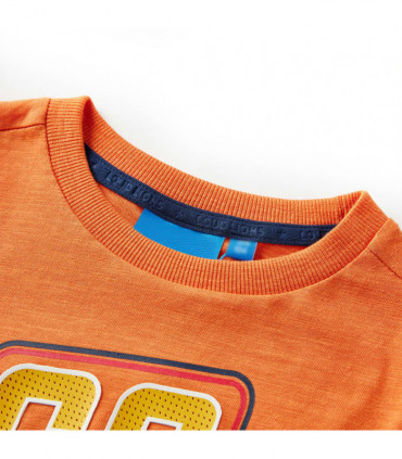 Kids' T-shirt with Long Sleeves Dark Orange 104