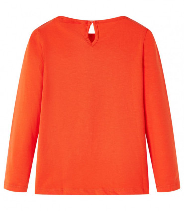 Kids' T-shirt with Long Sleeves Dark Orange 116
