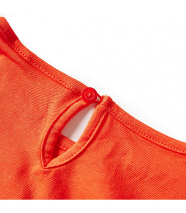 Kids' T-shirt with Long Sleeves Dark Orange 128
