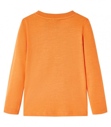 Kids' T-shirt with Long Sleeves Dark Orange 128