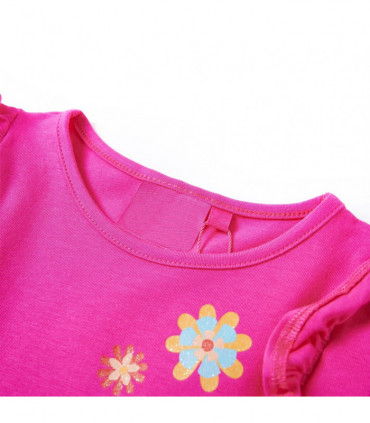 Kids' T-shirt with Long Sleeves Dark Pink 104
