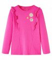 Kids' T-shirt with Long Sleeves Dark Pink 116