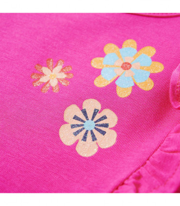 Kids' T-shirt with Long Sleeves Dark Pink 116