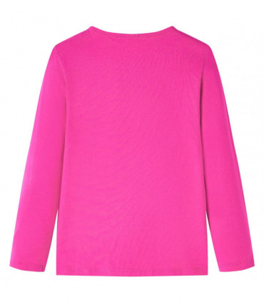 Kids' T-shirt with Long Sleeves Dark Pink 128