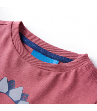 Kids' T-shirt with Long Sleeves Dark Red 104