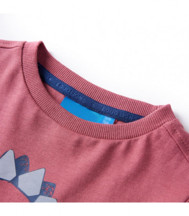 Kids' T-shirt with Long Sleeves Dark Red 116