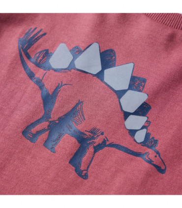 Kids' T-shirt with Long Sleeves Dark Red 116