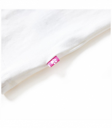 Kids' T-shirt with Long Sleeves Ecru 128