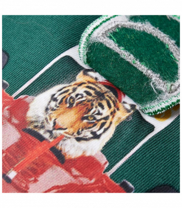 Kids' T-shirt with Long Sleeves Green 128