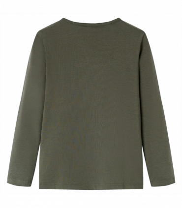 Kids' T-shirt with Long Sleeves Khaki 104