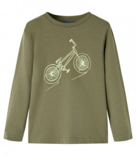 Kids' T-shirt with Long Sleeves Khaki 104