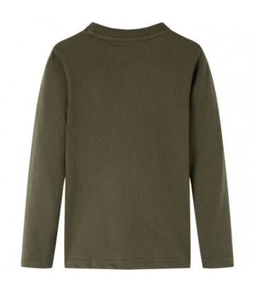 Kids' T-shirt with Long Sleeves Khaki 116